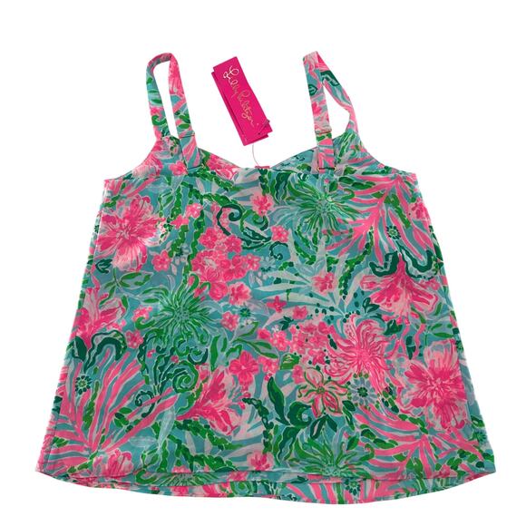 Lilly Pulitzer Nadia Cami Leaf It Wild XXS - Picture 3 of 9